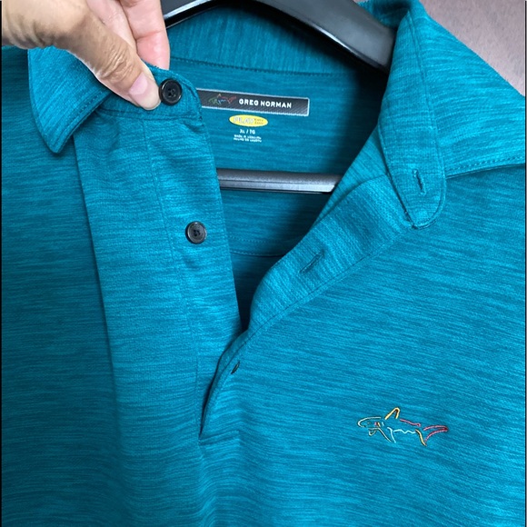 Greg Norman Green Play Dry Fit Golf Shirt Size XL - Picture 5 of 15
